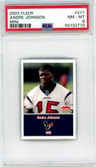 Andre Johnson [Mini] #277 Football Cards 2003 Fleer Tradition Prices