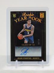 Julian Strawther [Gold] #4 Basketball Cards 2023 Donruss Elite Rookie Yearbook Autograph Prices