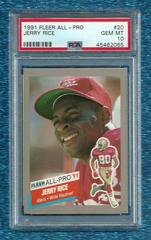 Jerry Rice Football Cards 1991 Fleer All Pro Prices
