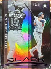 Alex Kirilloff [Purple] Baseball Cards 2021 Panini Chronicles Black Prices