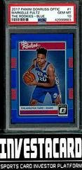 Markelle Fultz [Blue] Basketball Cards 2017 Panini Donruss Optic the Rookies Prices