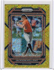 Jackson Holliday [Gold Shimmer] #160 Baseball Cards 2023 Panini Prizm Prices