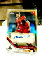 Steven Gerrard [Gold Refractor] Soccer Cards 2021 Topps Chrome UEFA Champions League Autographs Prices
