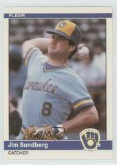 Jim Sundberg Baseball Cards 1984 Fleer Update Prices