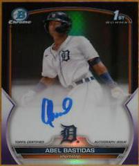 Abel Bastidas [Purple] #CPA-AB Baseball Cards 2023 Bowman Chrome Prospect Autographs Prices
