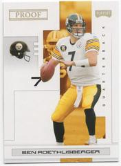 Ben Roethlisberger [Gold Proof] #79 Football Cards 2007 Playoffs NFL Prices
