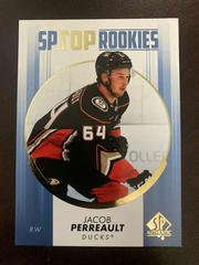 Jacob Perreault [Blue] #TR-12 Hockey Cards 2022 SP Authentic Top Rookies Prices