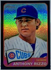 Anthony Rizzo [Team Logo Refractor] Baseball Cards 2014 Topps Heritage Chrome Prices