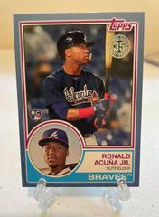 Ronald Acuna Jr. [Blue] #83-13 Baseball Cards 2018 Topps Update 1983 Baseball Prices