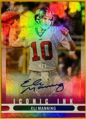 Eli Manning [Purple] Football Cards 2022 Panini Absolute Iconic Ink Autographs Prices