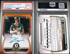 Zack Gelof [Orange Wave] Baseball Cards 2023 Bowman Chrome Prospect Autographs Prices