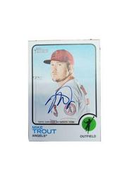 Mike Trout #ROA-MT Baseball Cards 2022 Topps Heritage Real One Autographs Prices