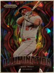 Mike Trout [Purple Shimmer Prizm] Baseball Cards 2022 Panini Prizm Illumination Prices