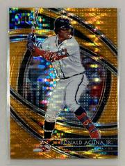 Ronald Acuna Jr. [Orange Pulsar] #106 Baseball Cards 2020 Panini Select Prices