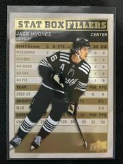 Jack Hughes [Gold] #SB-14 Hockey Cards 2023 Upper Deck Stat Box Fillers Prices