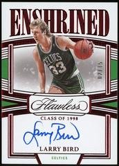 Larry Bird [Ruby] #8 Basketball Cards 2022 Panini Flawless Enshrined Signature Prices