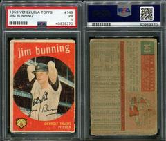 Jim Bunning Baseball Cards 1959 Venezuela Topps Prices