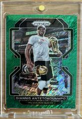 Giannis Antetokounmpo [Green Shimmer] #1 Basketball Cards 2021 Panini Prizm Prices