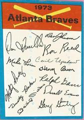 Atlanta Braves Baseball Cards 1973 Topps Team Checklist Prices
