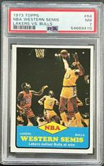NBA Western Semis Lakers vs. Bulls Basketball Cards 1973 Topps Prices
