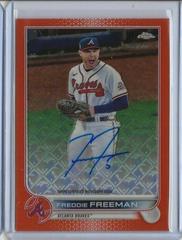 Freddie Freeman [Orange] #CA-FF Baseball Cards 2022 Topps Chrome Logofractor Autographs Prices