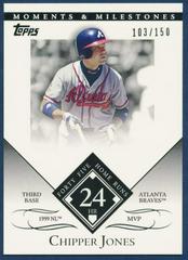 Chipper Jones #21 Baseball Cards 2007 Topps Moments & Milestones Prices