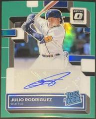 Julio Rodriguez [Green] #RRS-JR3 Baseball Cards 2022 Panini Capstone Optic Rated Rookie Signatures Prices