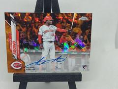 Aristides Aquino [Orange Refractor] Baseball Cards 2020 Topps Chrome Sapphire Rookie Autograph Prices