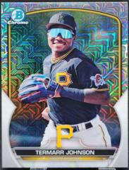 Termarr Johnson [SP Variation Mega Box Mojo Refractor] Baseball Cards 2023 Bowman Chrome Prospects Prices