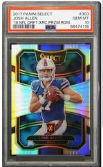 Josh Allen #303 Football Cards 2017 Panini Select '18 NFL Draft Xrc Prizm Redemption Prices