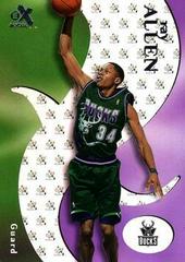 Ray Allen #36 Basketball Cards 1999 Fleer E-X Prices