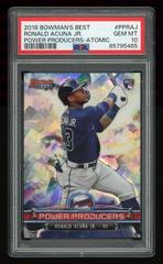 Ronald Acuna Jr. [Atomic] #PP-RAJ Baseball Cards 2018 Bowman's Best Power Producers Prices