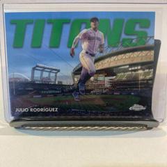 Julio Rodriguez [Green] #CT-17 Baseball Cards 2023 Topps Chrome Titans Prices