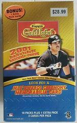 Blaster Box Baseball Cards 2001 Topps Gold Label Prices