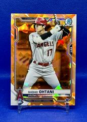 Shohei Ohtani [Orange] #27 Baseball Cards 2021 Bowman Chrome Sapphire Prices