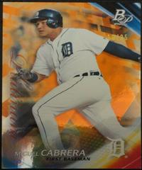 Miguel Cabrera [Orange] #98 Baseball Cards 2017 Bowman Platinum Prices