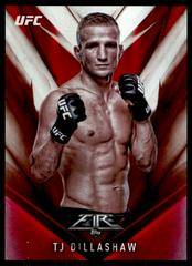 TJ Dillashaw [Red] Ufc Cards 2017 Topps UFC Fire Prices
