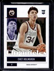 Chet Holmgren [Red] Basketball Cards 2022 Panini Chronicles Draft Picks Prices