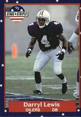 Darryll Lewis #128 Football Cards 1991 Fleer Stars and Stripes Prices