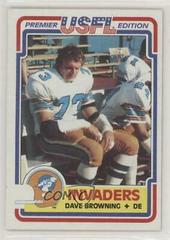 Dave Browning #85 Football Cards 1984 Topps USFL Prices