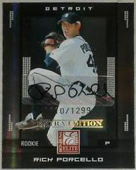 Rick Porcello [Autograph] Baseball Cards 2008 Donruss Elite Extra Edition Prices