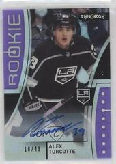 Alex Turcotte Hockey Cards 2021 Upper Deck Synergy Autograph Rookies Prices