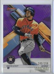George Springer [Purple Refractor] Baseball Cards 2018 Bowman's Best Prices
