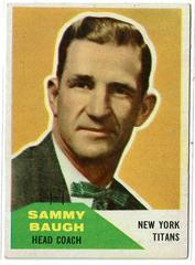 Sammy Baugh Football Cards 1960 Fleer Prices