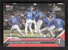 Texas Rangers [Red] #WS-1 Baseball Cards 2023 Topps Now World Series Champions Prices