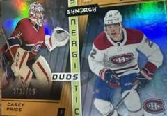 Carey Price, Cole Caufield Hockey Cards 2021 Upper Deck Synergy Synergistic Duos Stars and Rookies Prices