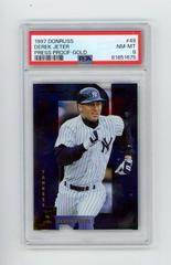 Derek Jeter [Gold] #49 Baseball Cards 1997 Panini Donruss Press Proof Prices