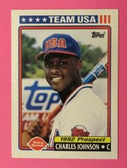 Charles Johnson #27 Baseball Cards 1992 Topps Dairy Queen Team USA Prices