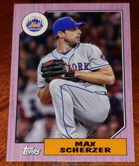 Max Scherzer [Pink] #78B-35 Baseball Cards 2022 Topps Mini 1987 Prices