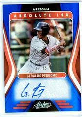 Geraldo Perdomo [Spectrum Blue] Baseball Cards 2022 Panini Absolute Ink Autographs Prices